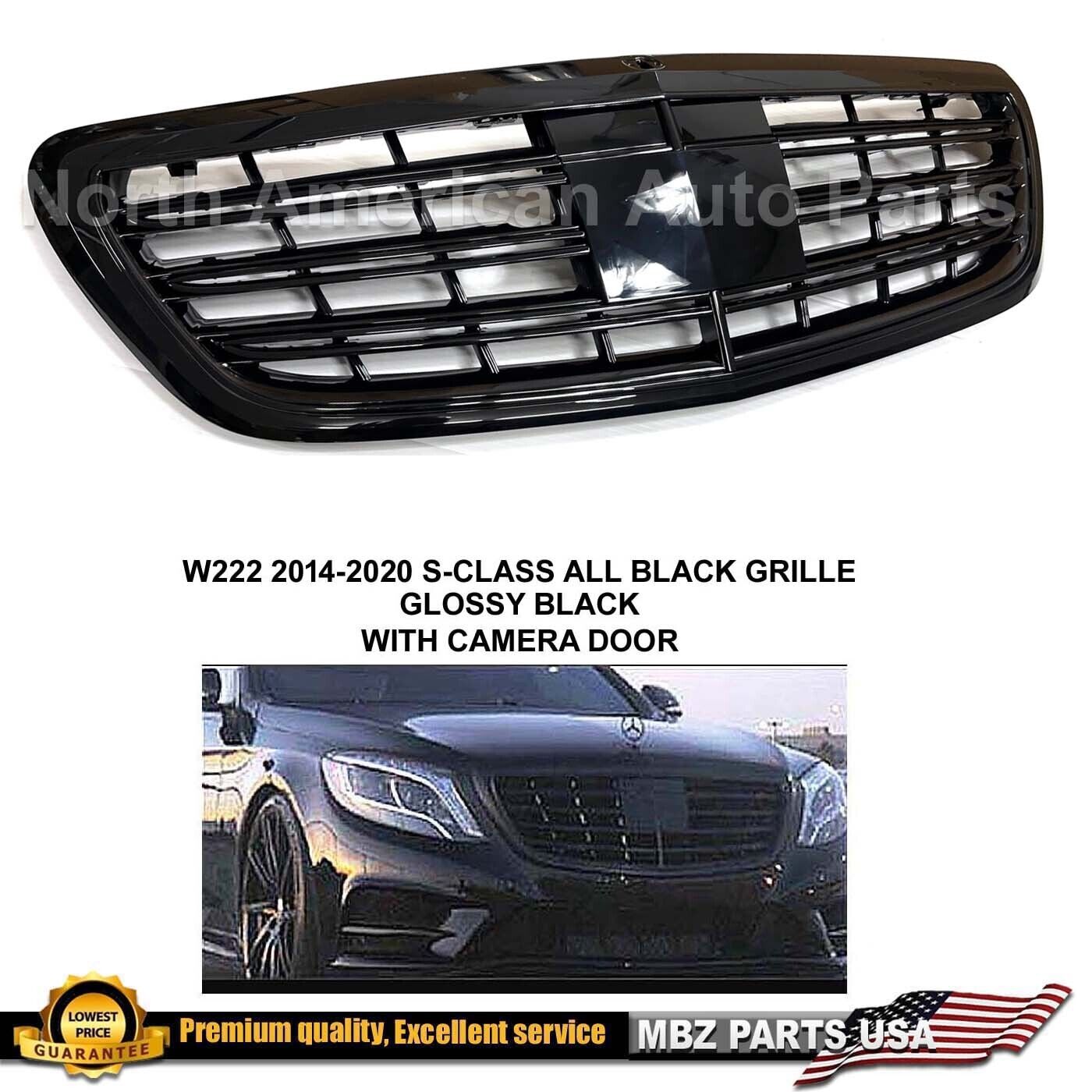 S65 Grille S-Class S550 S63 Gloss Black AMG Maybach 2014 2019 Without Acc