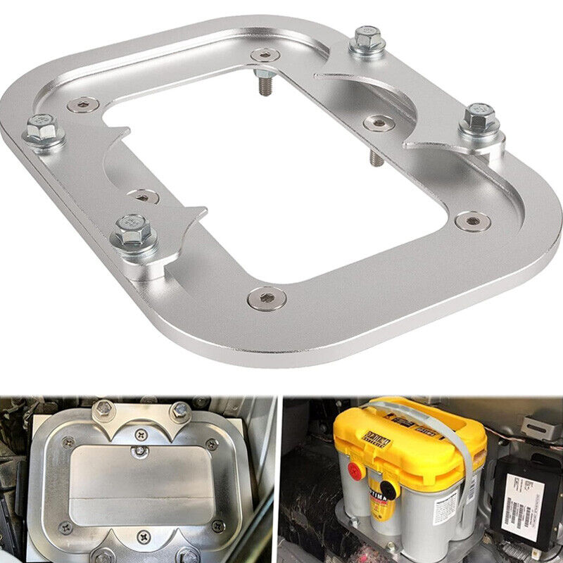 For Optima Battery 34/78 Billet Aluminum Battery Relocation Tray Hold Down Mount