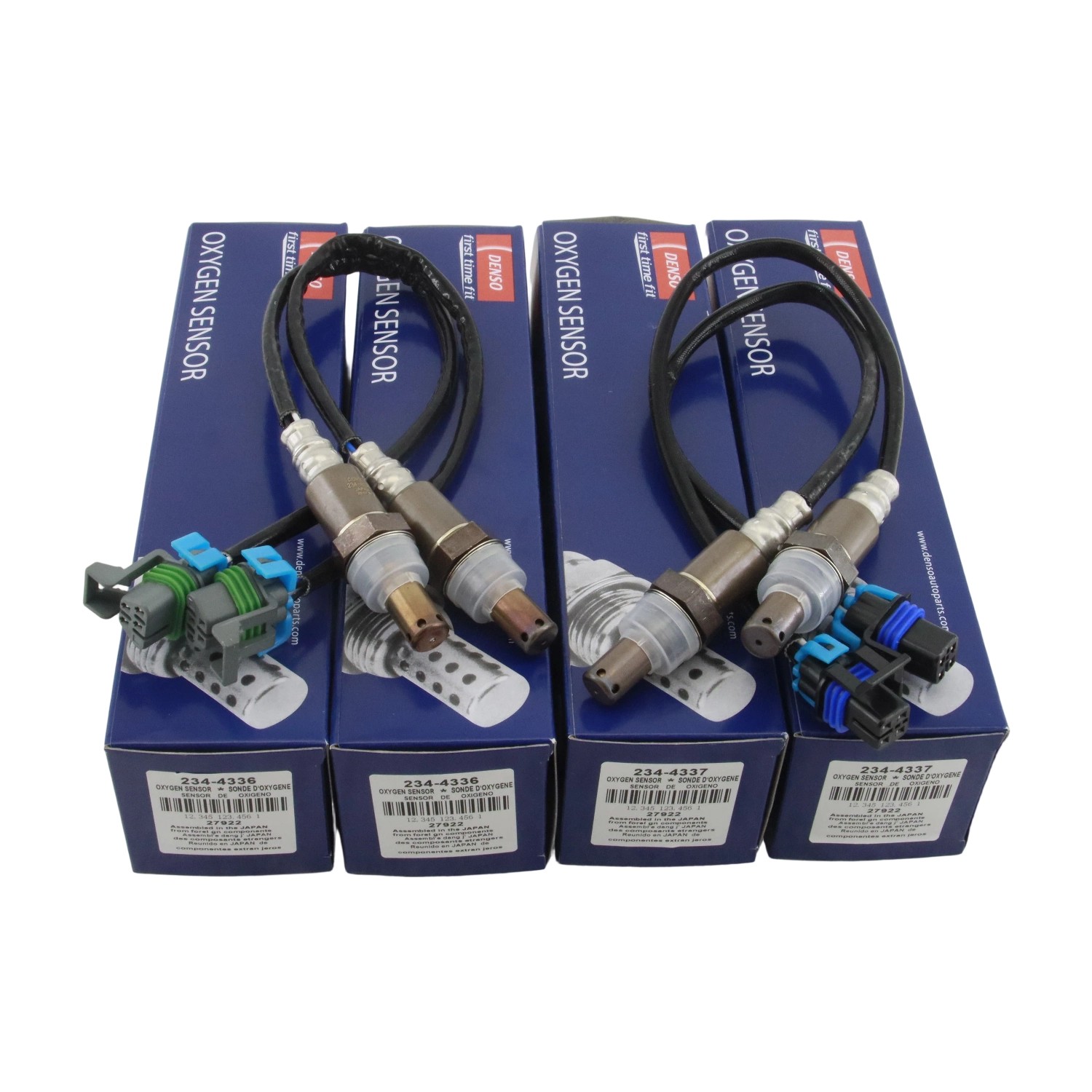 4X DENSO Up&Down Oxygen Sensor For 2006-07 Chevy Silverado GMC Sierra 1500 5.3L
