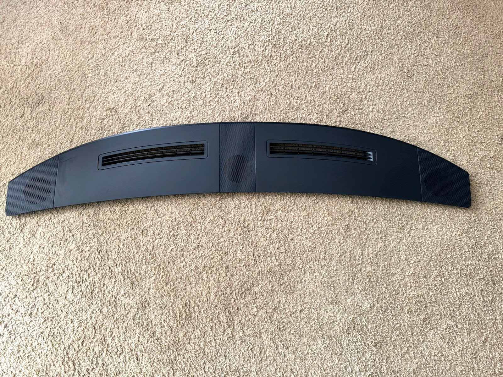 🔥 08-14 Dodge Challenger SRT8 Dash Defrost Upper Trim Panel Grille Dark Gray