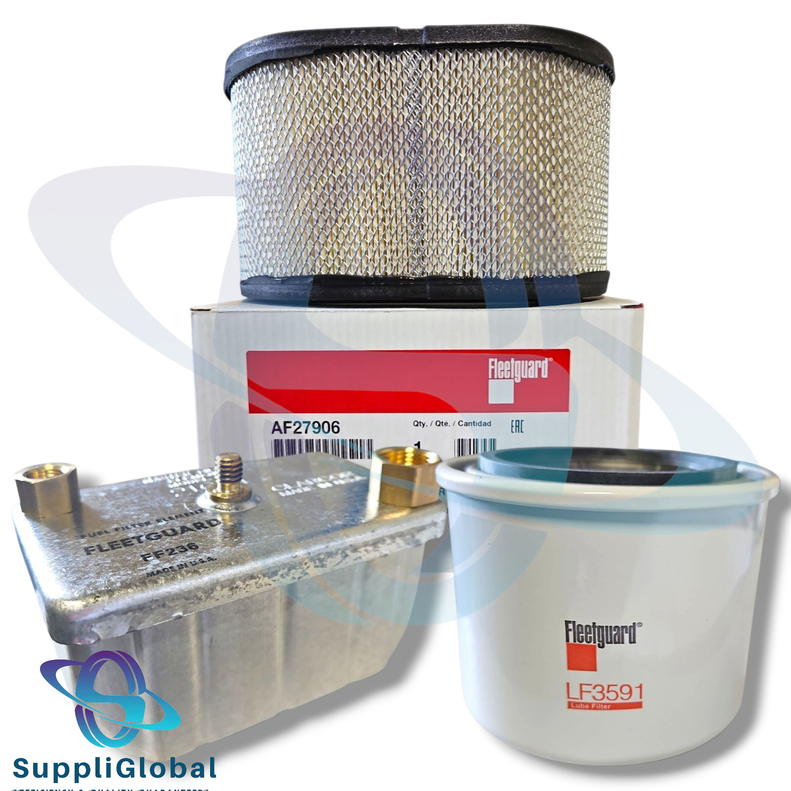 Filters Kit (AF27906, LF3591, FF236) for Cummins Onan Quiet Diesel 6000 7500 800 Filters Kit (AF27906, LF3591, FF236) for Cummins Onan Quiet Diesel 6000 7500 800