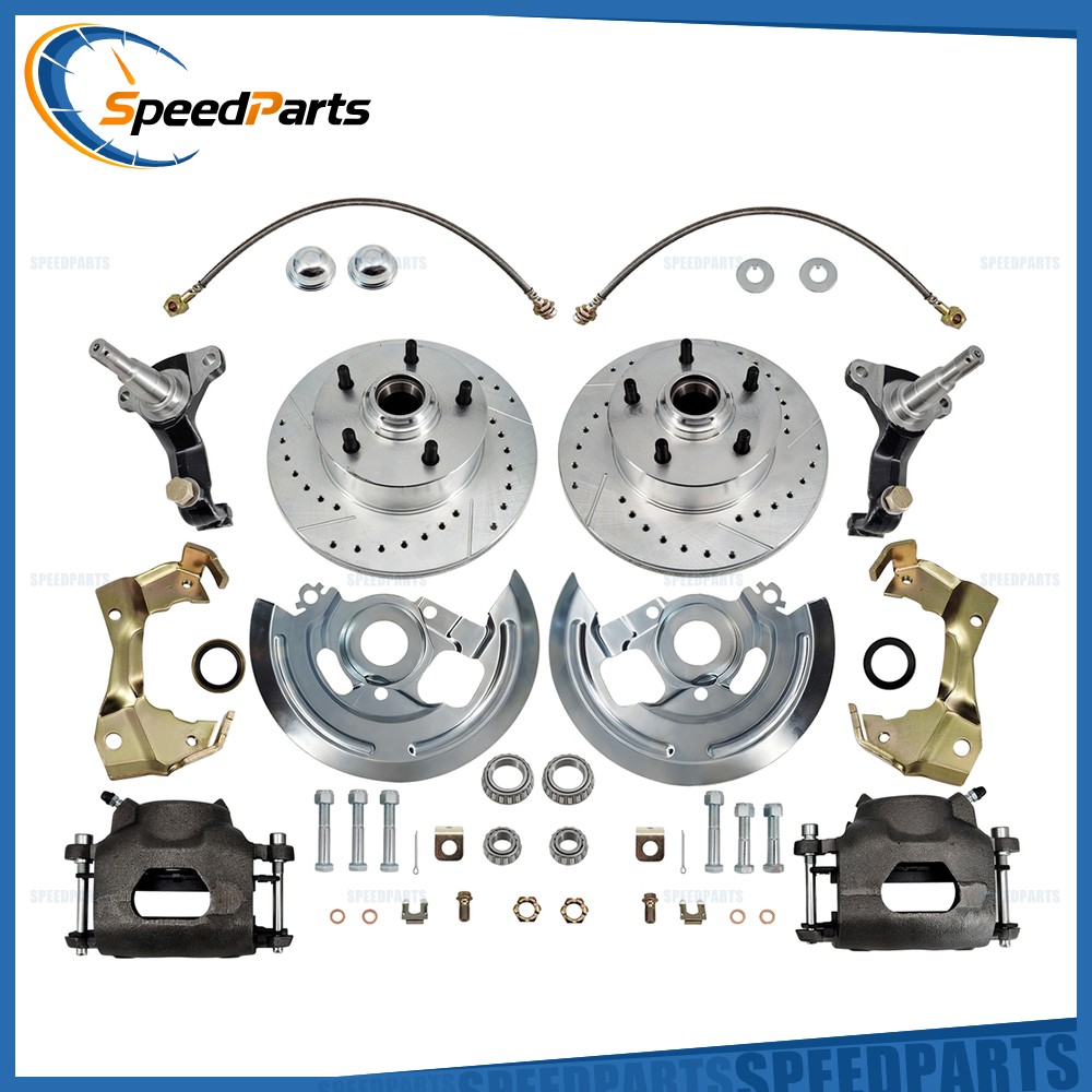 New Front Spindle & Disc Brake Kit For 64-72 Chevelle 67-69 Camaro 68-74 Nova