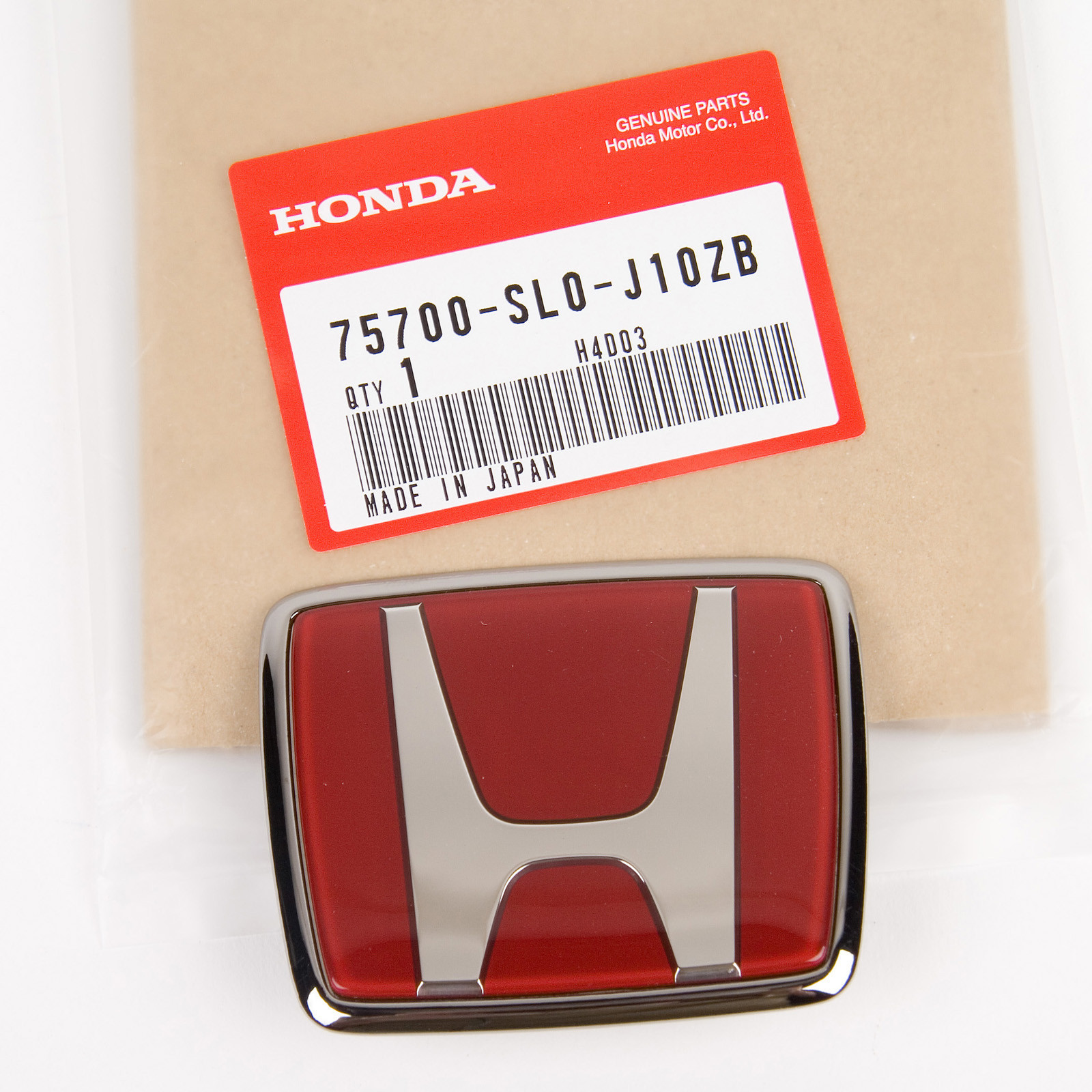 Genuine JDM Honda NSX R77 91-01 Front Emblem 75700-SL0-J10ZB - OPEN PACKAGE