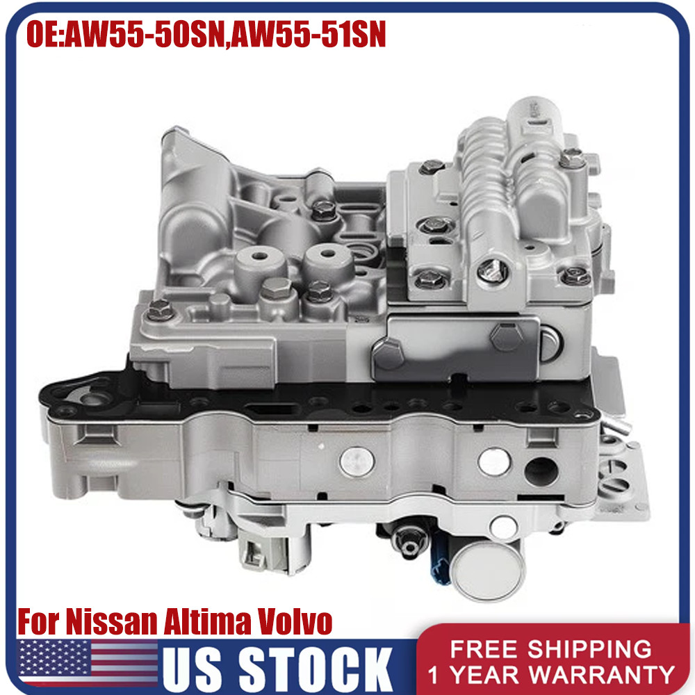 AW55-50SN AW55-51SN Transmission Valve Body w/ Solenoid For Nissan Altima Volvo