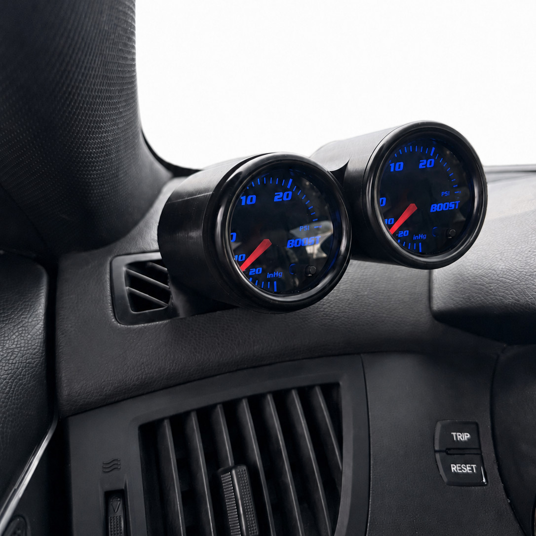Dual gauge pod mount for 2010-2012 Hyundai Genesis Coupe Defrost vent