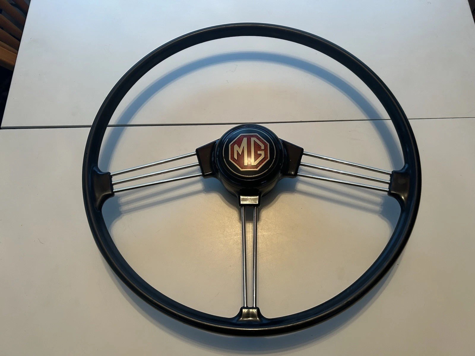 Rare 1968 1969 MGB MGC GT Factory Original Steering Wheel Banjo No Cracks