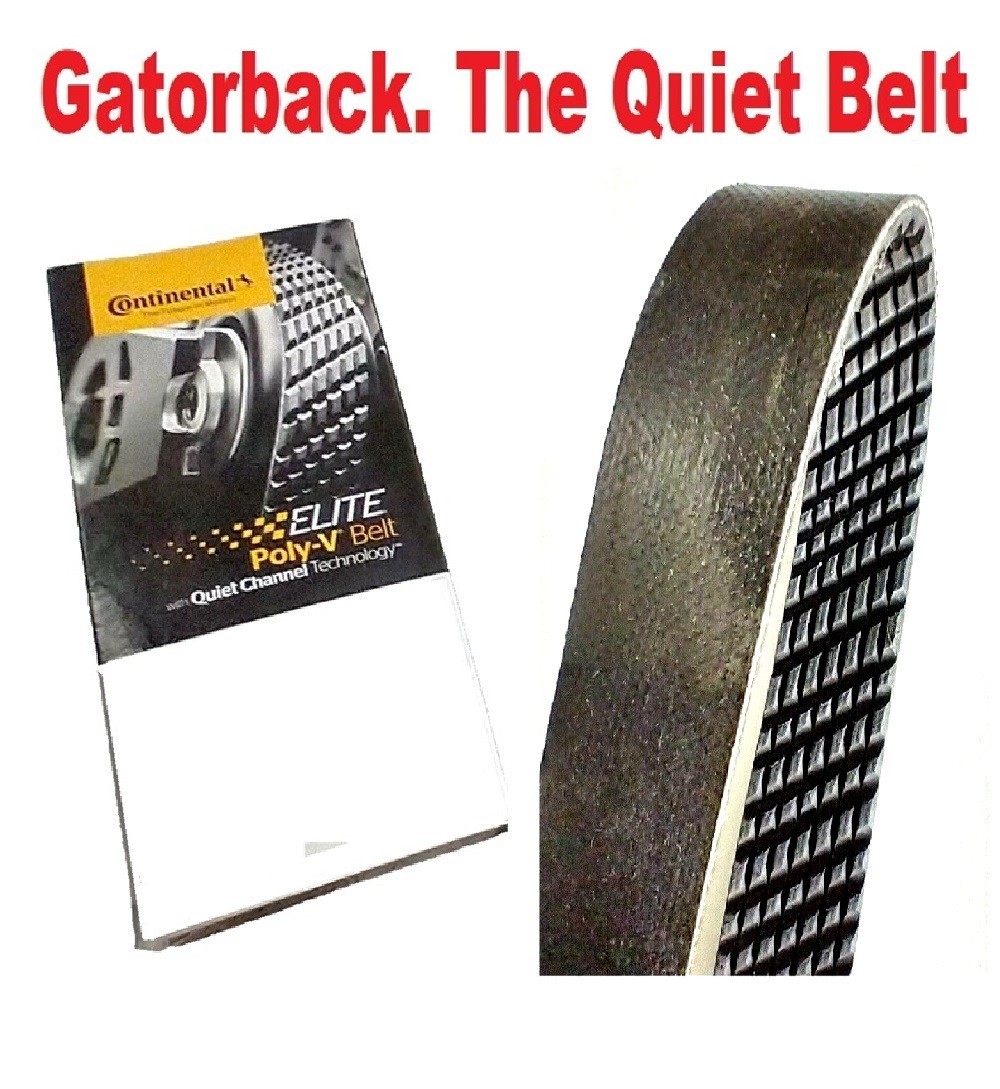 Serpentine Poly-V Belt Quiet Belt Gatorback CONTINENTAL ELITE 4070972, 7PK2470 Serpentine Poly-V Belt Quiet Belt Gatorback CONTINENTAL ELITE 4070972, 7PK2470