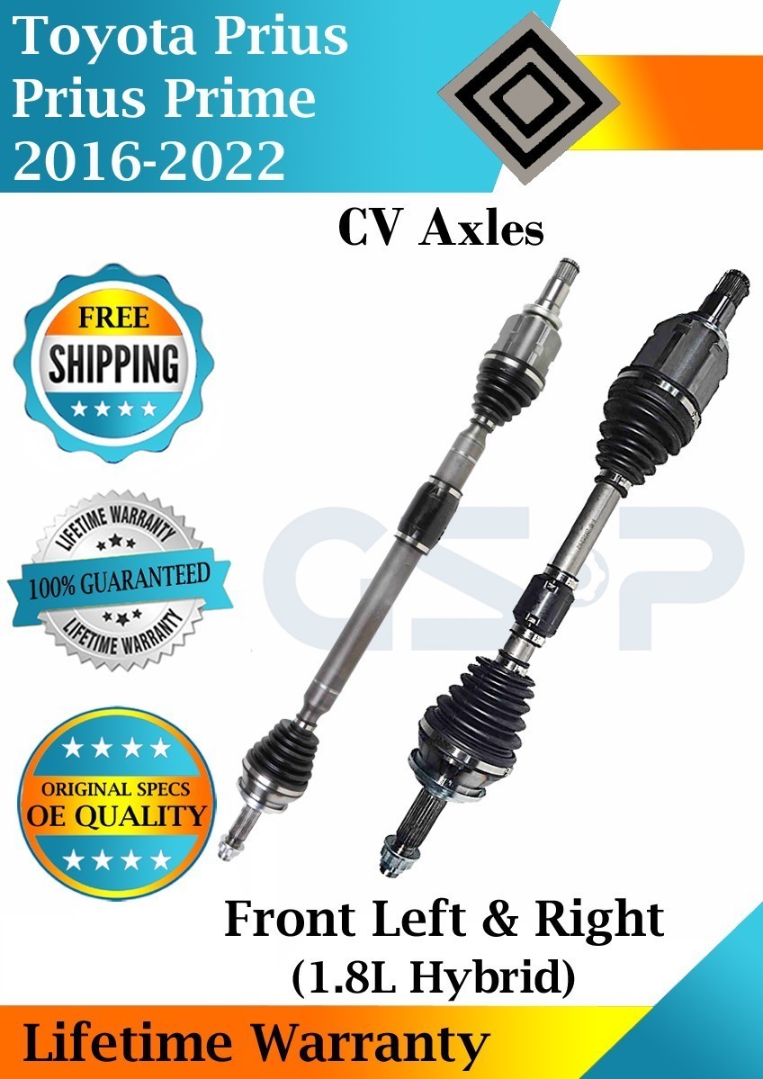 GSP OEM Front CV Axles For 2016-2022 Toyota Prius/Prius Prime Lifetime Warranty