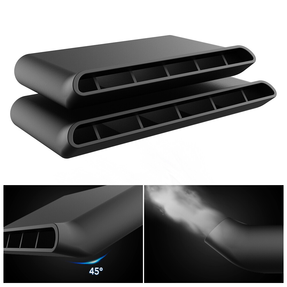 2X Under Seat Rear AC Vent Deflectors For Chevy Silverado/GMC Sierra 2014-2019 F