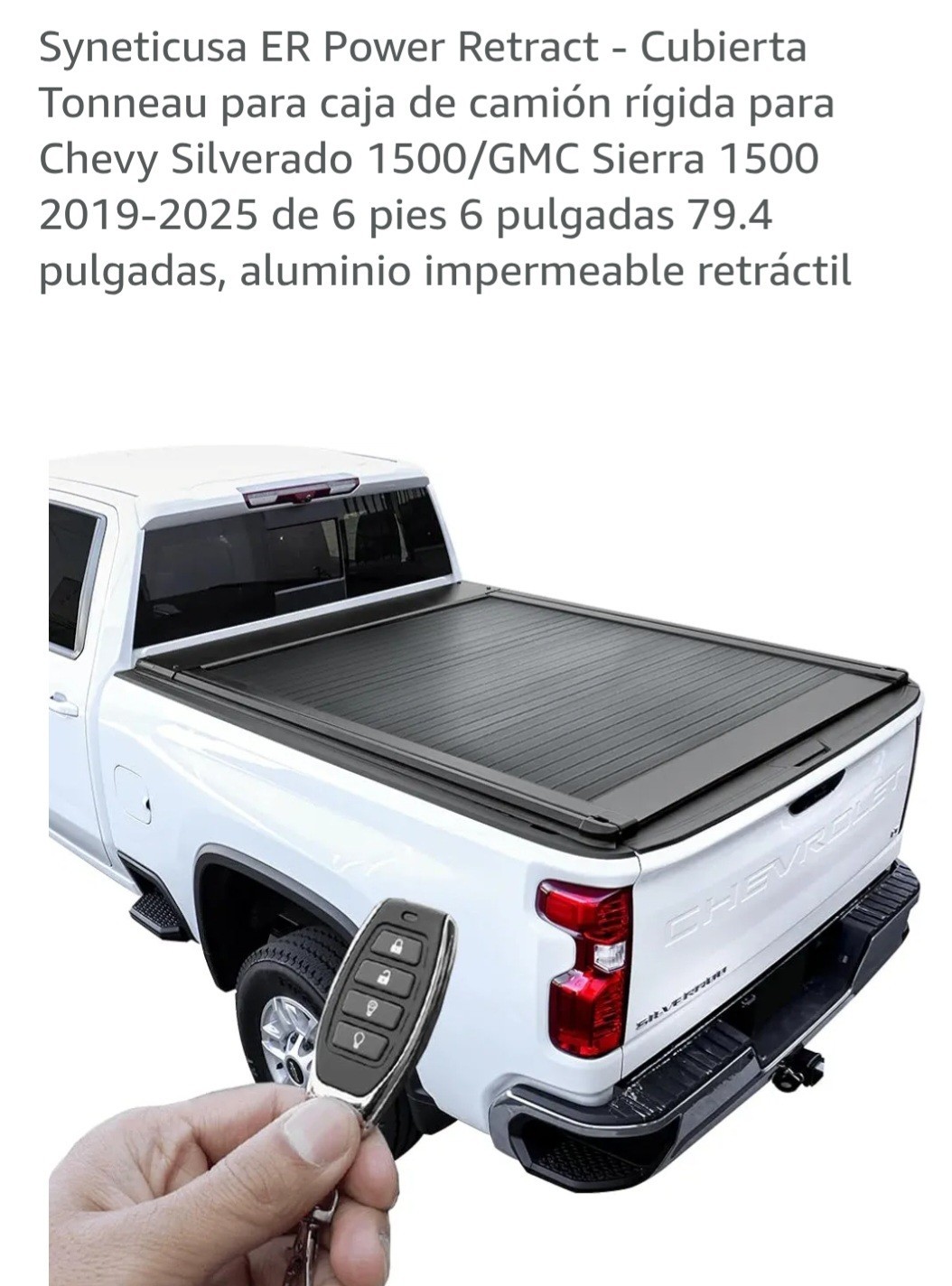 Syneticusa ER Power Retract Cover for Chevy/GMC Truck Bed 2019-2025 Syneticusa ER Power Retract Cover for Chevy/GMC Truck Bed 2019-2025