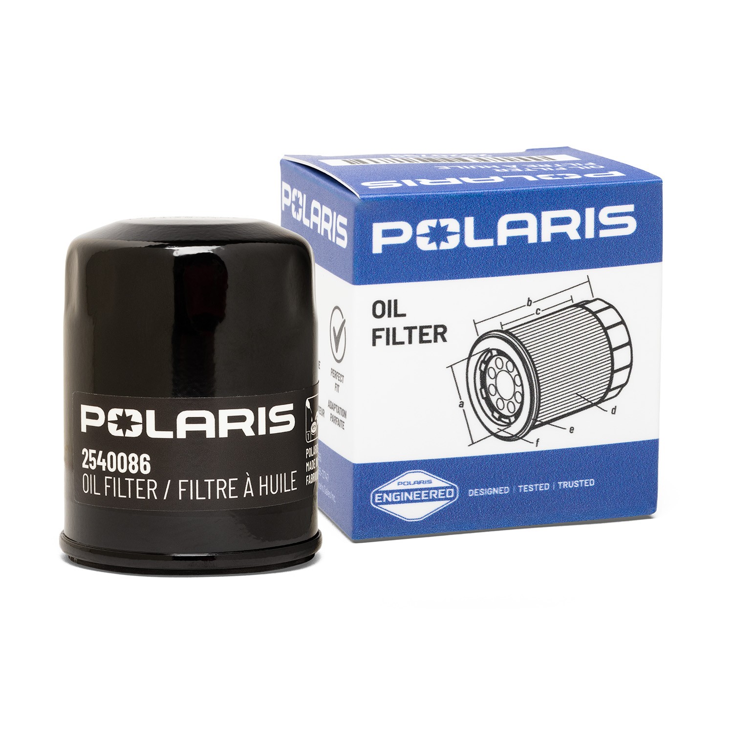 Polaris 10 Micron Oil Filter for GENERAL, RANGER, XPEDITION Models, 2540086