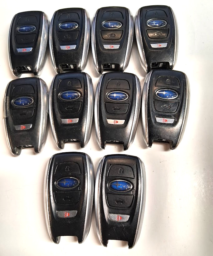 LOT OF 10 OEM SUBARU SMART KEY FOB REMOTES HYQ14AHC 4 BUTTONS