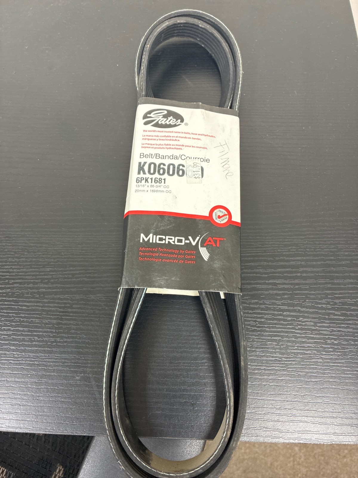 Serpentine Belt-Premium OE Micro-V Belt Gates K060660 Serpentine Belt-Premium OE Micro-V Belt Gates K060660