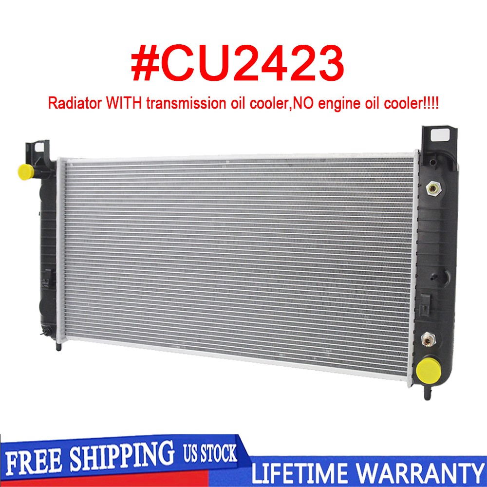 34\'\' 2423 Radiator For Chevy Silverado GMC Sierra 1500 2500 Tahoe 4.8L 5.3L 6.0