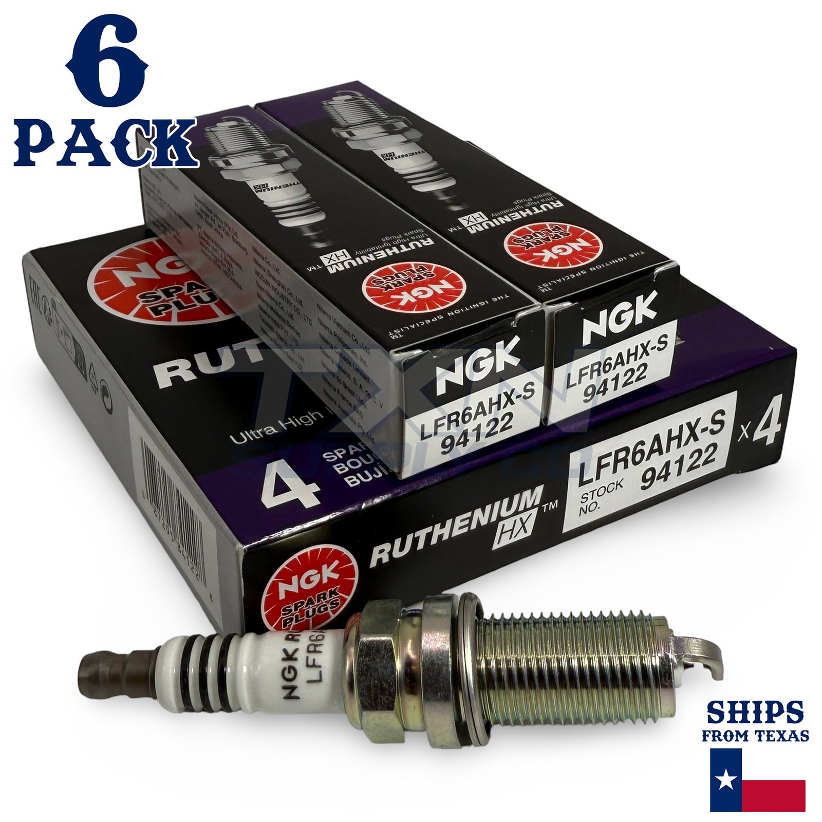 6 Pack NGK Ruthenium HX Spark Plugs 2010-2018 for Lexus ES350 V6 3.5L