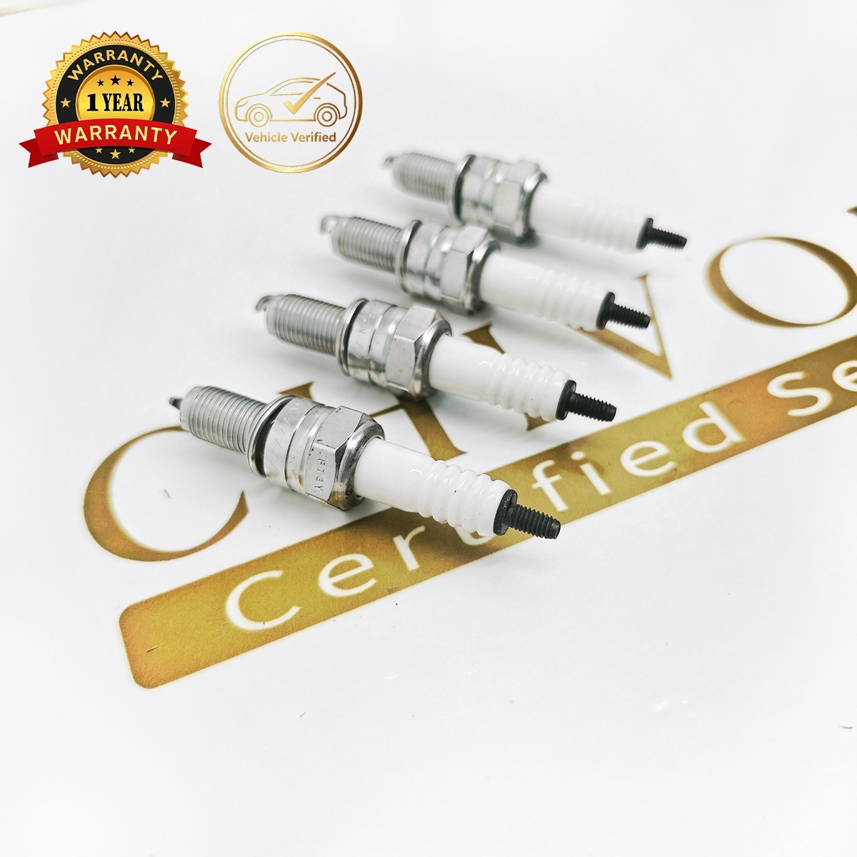 4 Pack 6289 Laser Iridium Spark Plugs CR9EIA-9 for Kawasaki & Suzuki