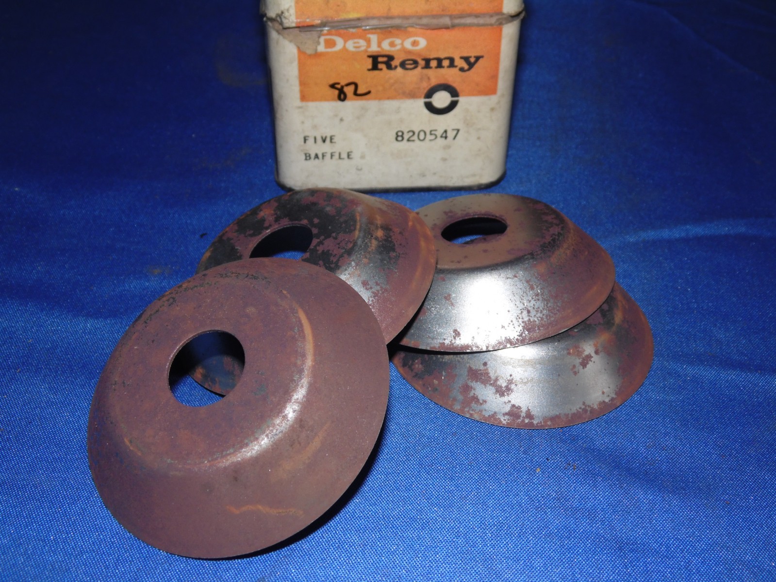 NOS OEM Vintage Delco Remy Baffle 820547 - Set of 4