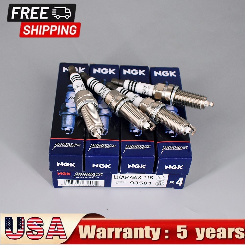 4PCS OEM Iridium IX Spark Plugs 93501 LKAR7BIX11S For NGK Acura Honda Mazda NEW