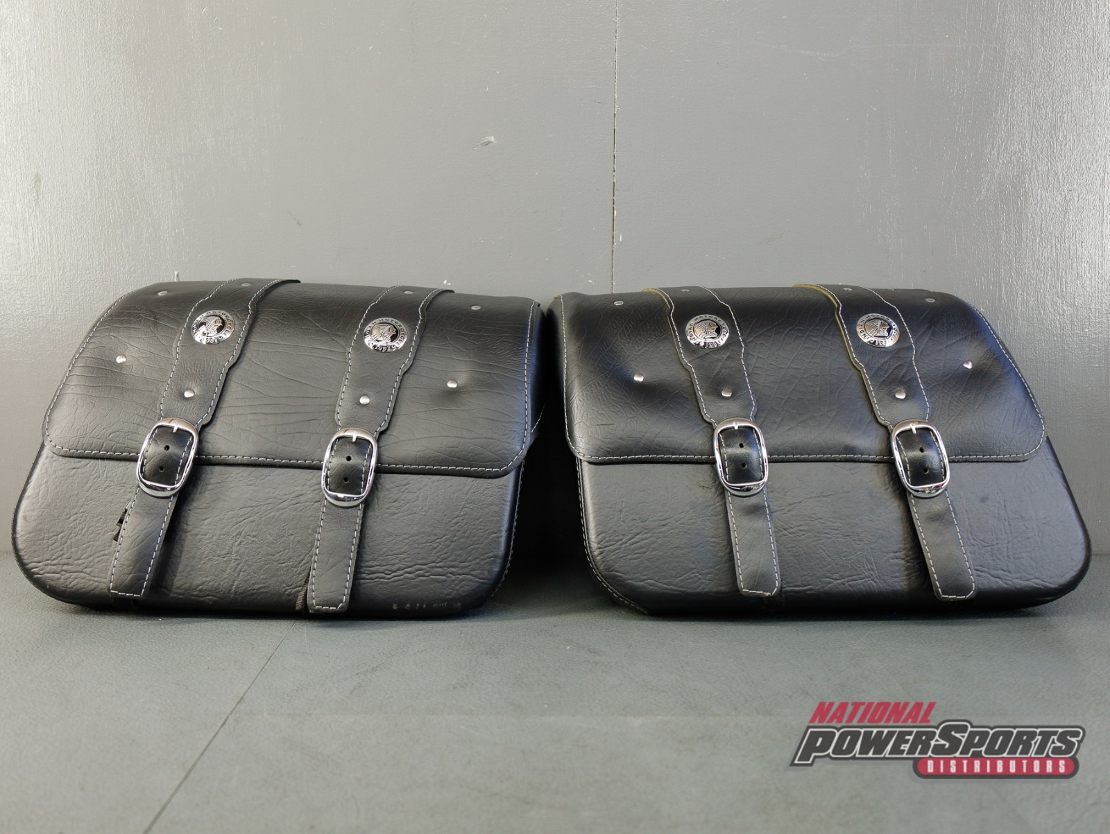 2015 - 2024 GENUINE INDIAN SCOUT & SCOUT SIXTY LEATHER SADDLEBAGS - BLACK