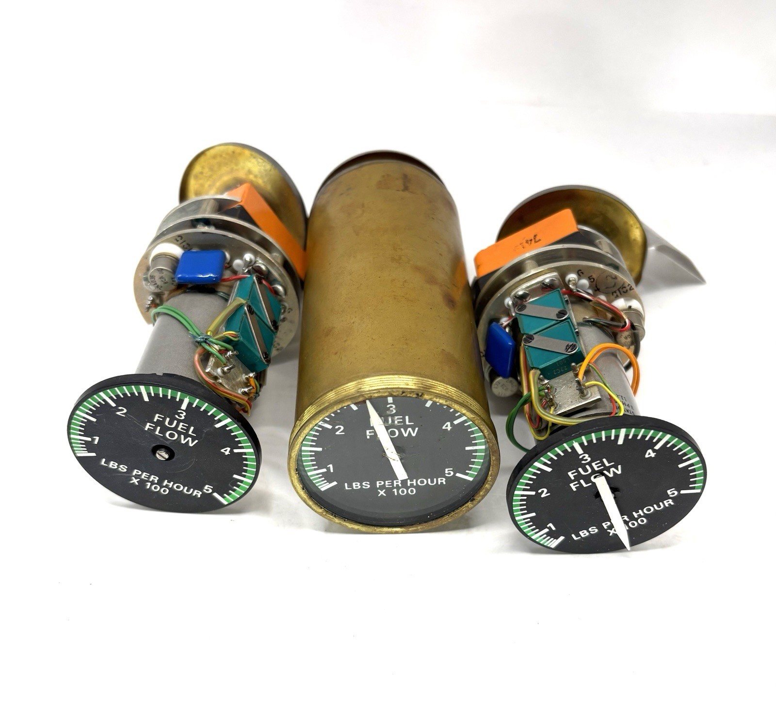 LOT OF 3 Vintage Bendix Autosyn Aircraft Fuel Flow Indicator Gauges Untested LOT OF 3 Vintage Bendix Autosyn Aircraft Fuel Flow Indicator Gauges Untested