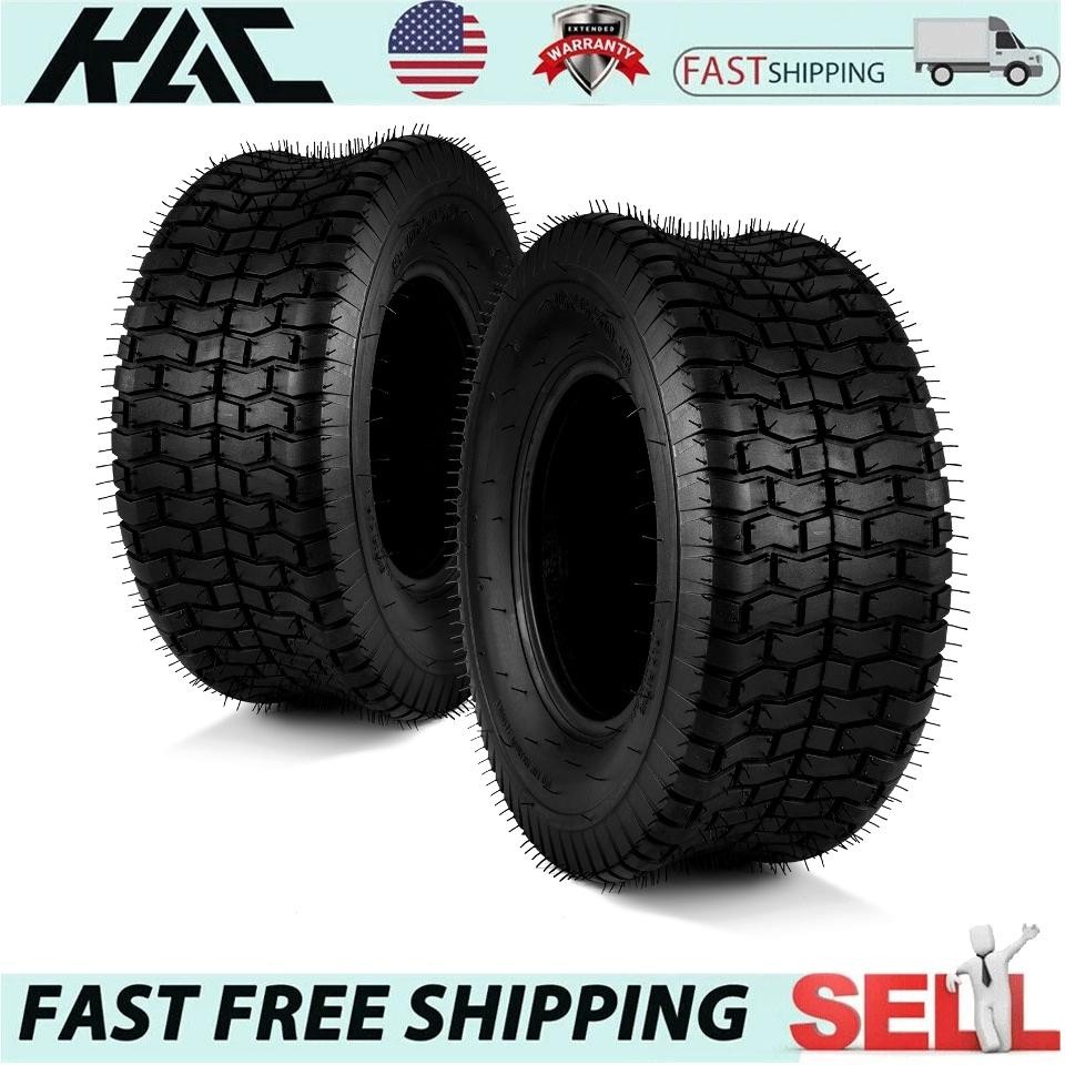 2PCS 16x6.50-8 ATV TIRES Lawn Mower Turf Tyres Tubeless 16x6.5x8 16x6.5-8 4Ply
