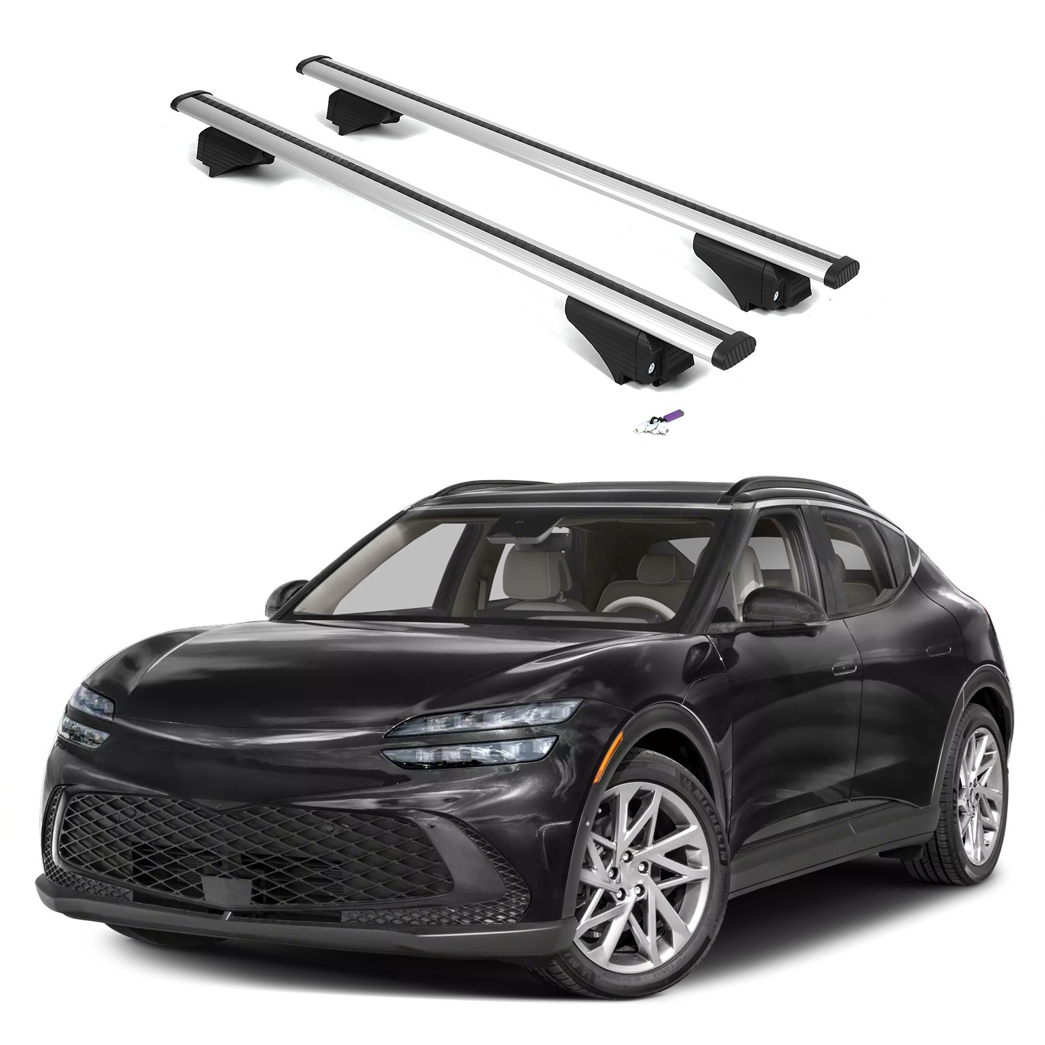 ERKUL Roof Rack Cross Bars for Genesis GV60 2023-2026 with Flush Rails OPEN-BOX