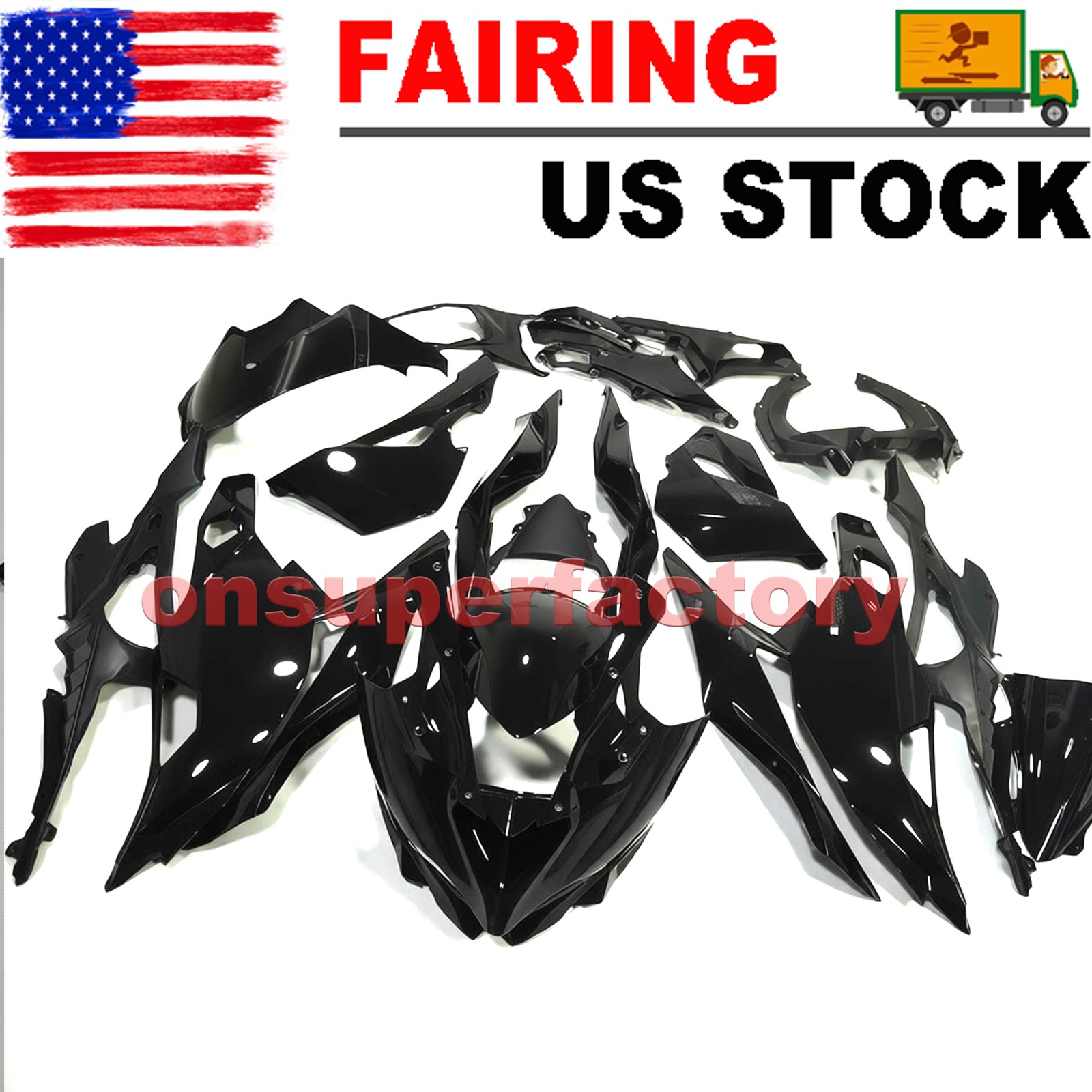 Black Injection ABS Fairing Kit Bodywork For Kawasaki Ninja ZX4R ZX4RR 2023-2026 Black Injection ABS Fairing Kit Bodywork For Kawasaki Ninja ZX4R ZX4RR 2023-2026