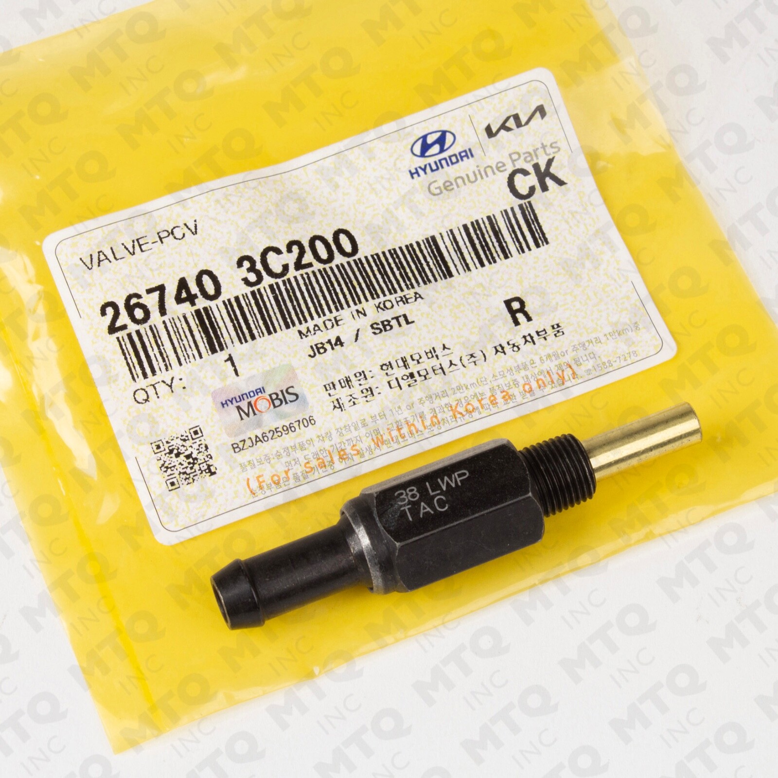 New Genesis, Hyundai, Kia PCV Valve for 2006-2020 Select Models 26740-3C200