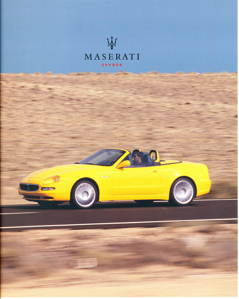 2003 2004 Maserati Spyder 44-page Car Sales Brochure Catalog