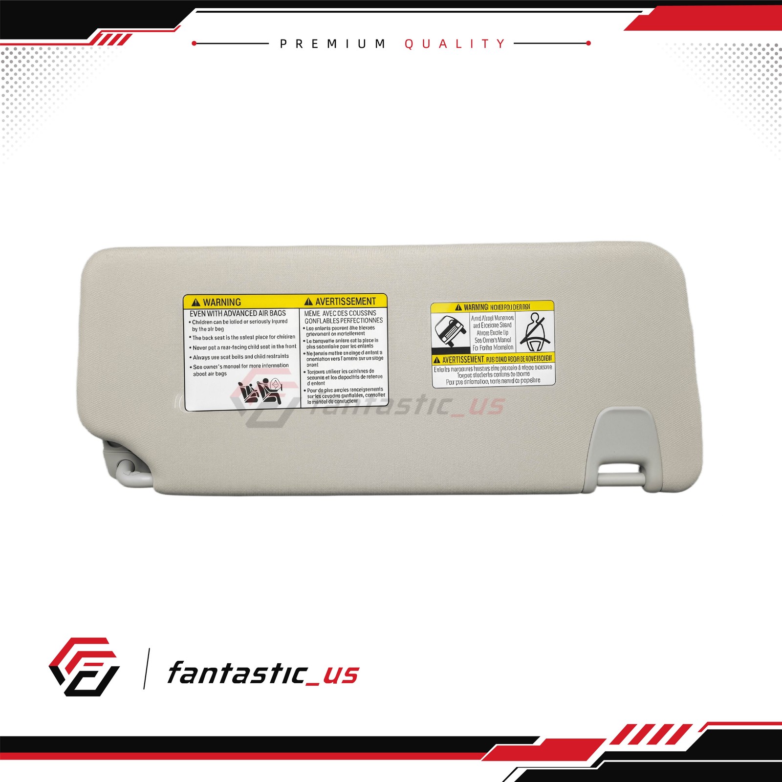 2016-2024 Nissan Titan Left Driver Side Sun Visor With Light 96401-EZ70B