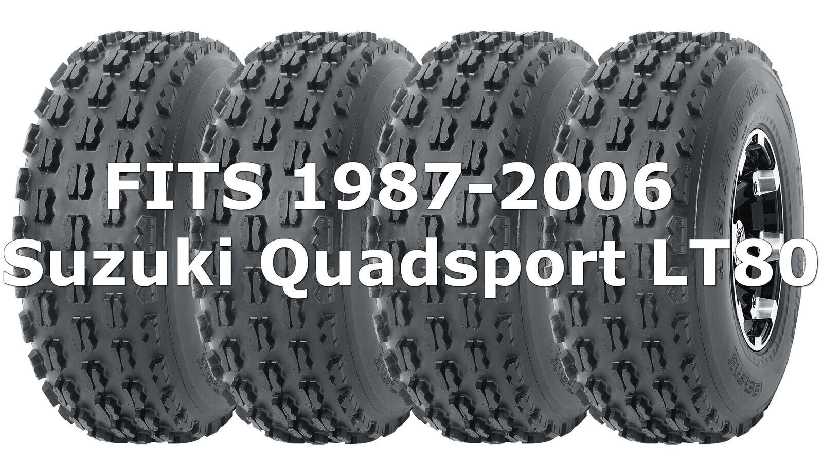 Suzuki Quadsport LT80 1987-2006 Full Set Wanda Sport ATV tires 19x7-8 19x7x8