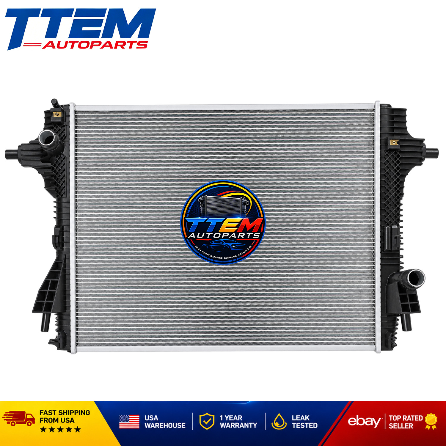 Radiator 13717 For 2017-2022 19 2018 Ford F250 F350 Super Duty Truck 6.2L V8 AT