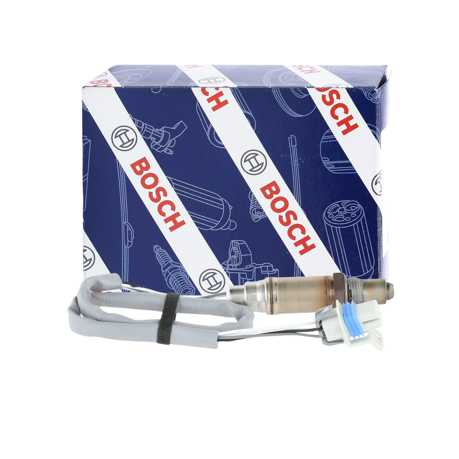 Rear Oxygen Sensor Bosch 15901 compatible with Chevrolet GMC Pontiac Saturn