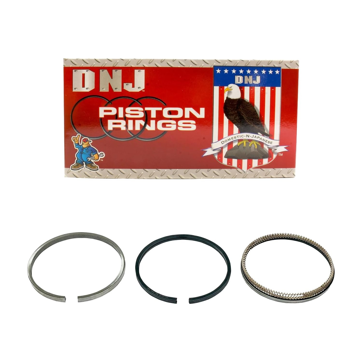 DNJ PR500 Engine Piston Ring Set For 86-97 Metro Samurai Sidekick Swift