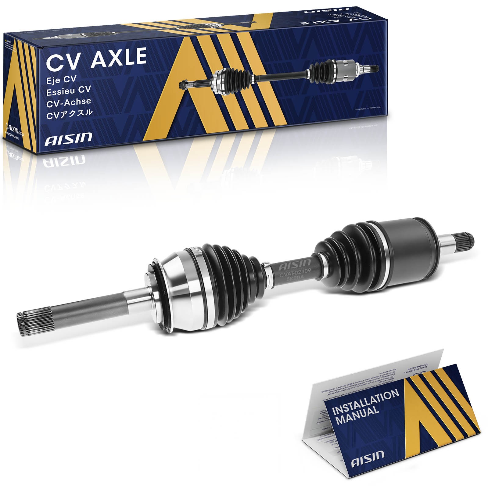 AISIN Front CV Axle Assembly for Lexus LX470 Toyota Land Cruiser 1998-2007 4.7L AISIN Front CV Axle Assembly for Lexus LX470 Toyota Land Cruiser 1998-2007 4.7L