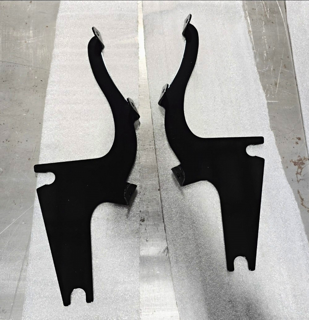 Custom 1.5 Harley Windsplitter Brackets for Road Kings Custom 1.5 Harley Windsplitter Brackets for Road Kings