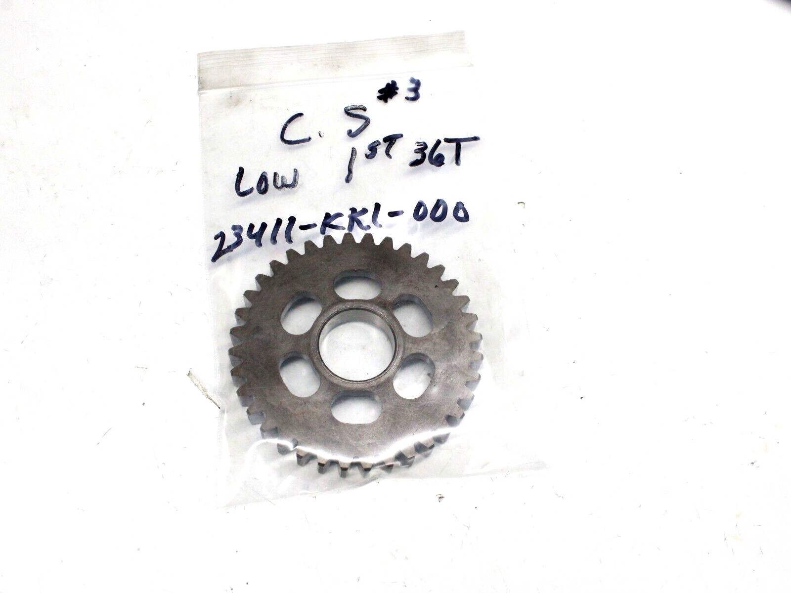 1984 84-85 Honda XR200R XR 200R 200 Counter Shaft Low 1st Gear 36T 23411-KK1-000 1984 84-85 Honda XR200R XR 200R 200 Counter Shaft Low 1st Gear 36T 23411-KK1-000