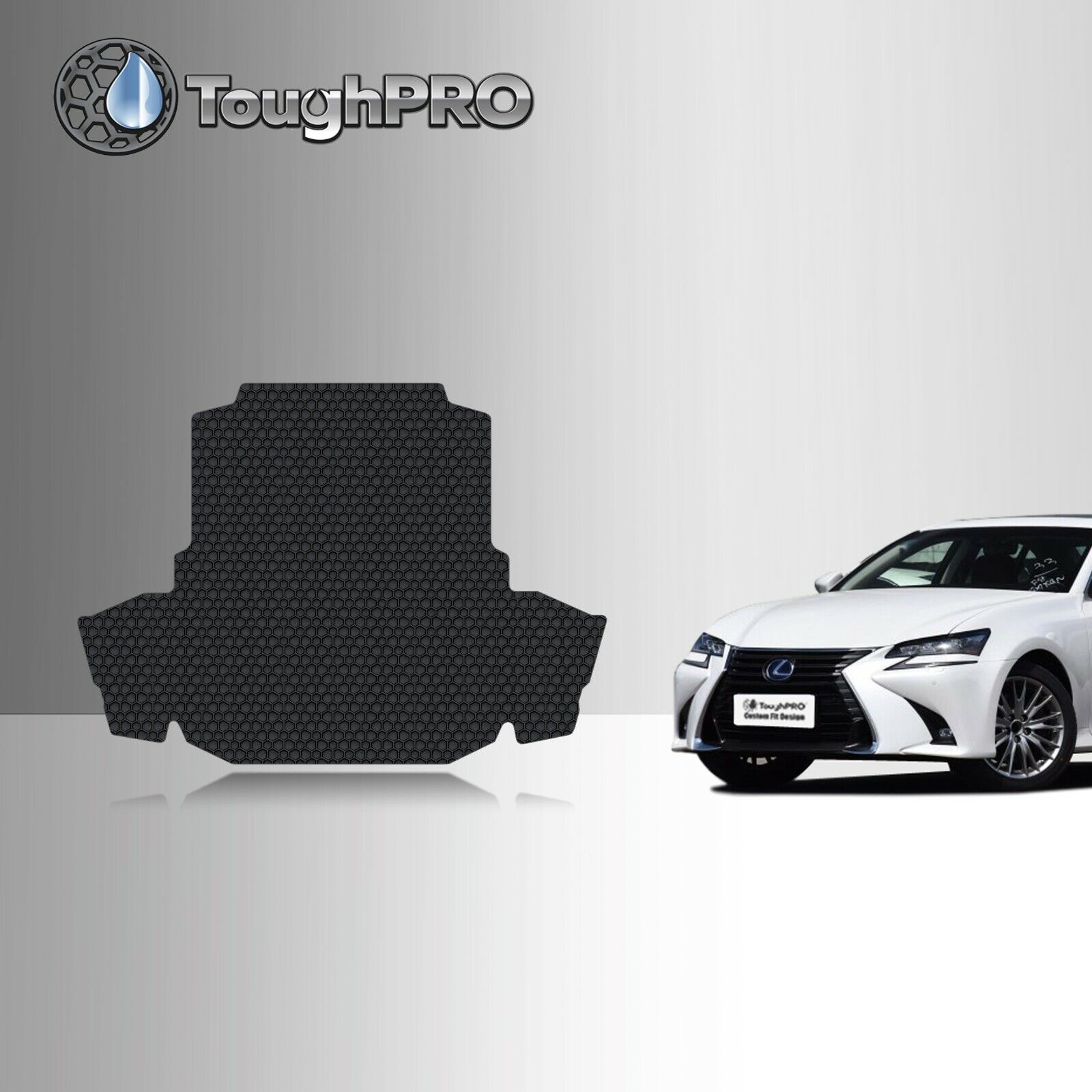 ToughPRO Cargo Mat Black For Lexus GS350 All Weather Custom Fit 2013-2020