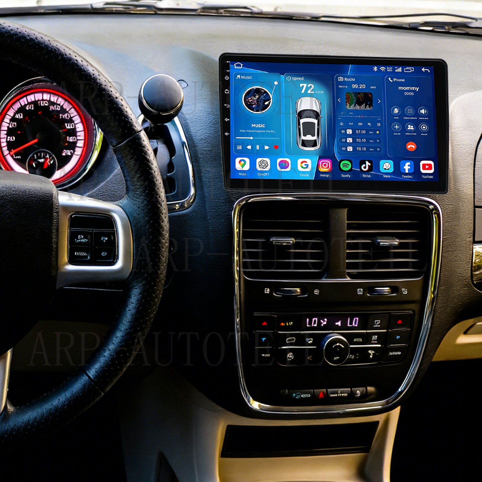 10''Car Stereo Radio For 2011-2020 Dodge Grand Caravan Android 15 GPS Carplay FM