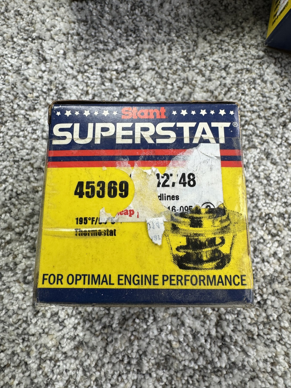 Stant SuperStat Thermostat 45369 195F Performance Engine Cooling Made in USA