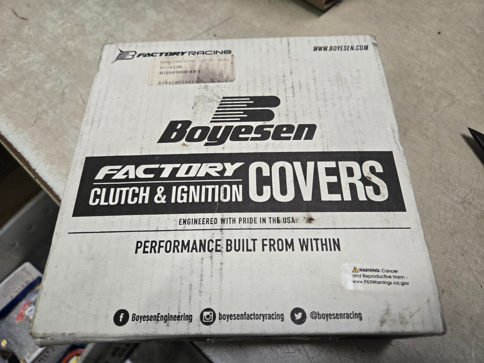 Boyesen Factory Ignition Cover Magnesium SC-41CM New open box