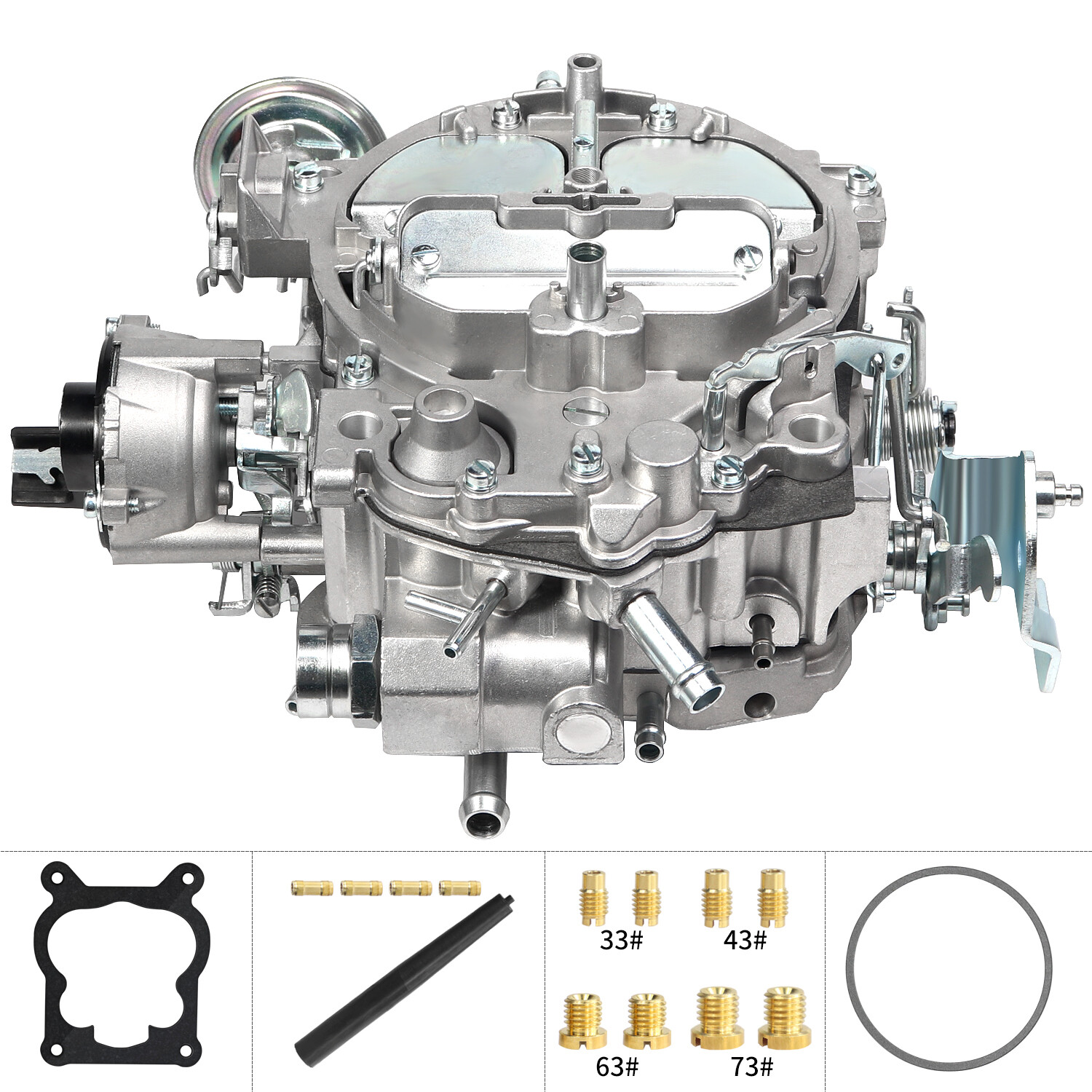4BBL Carburetor for 1904R 1906R Rochester Quadrajet 4MV Chevy 305-350c.i 750CFM