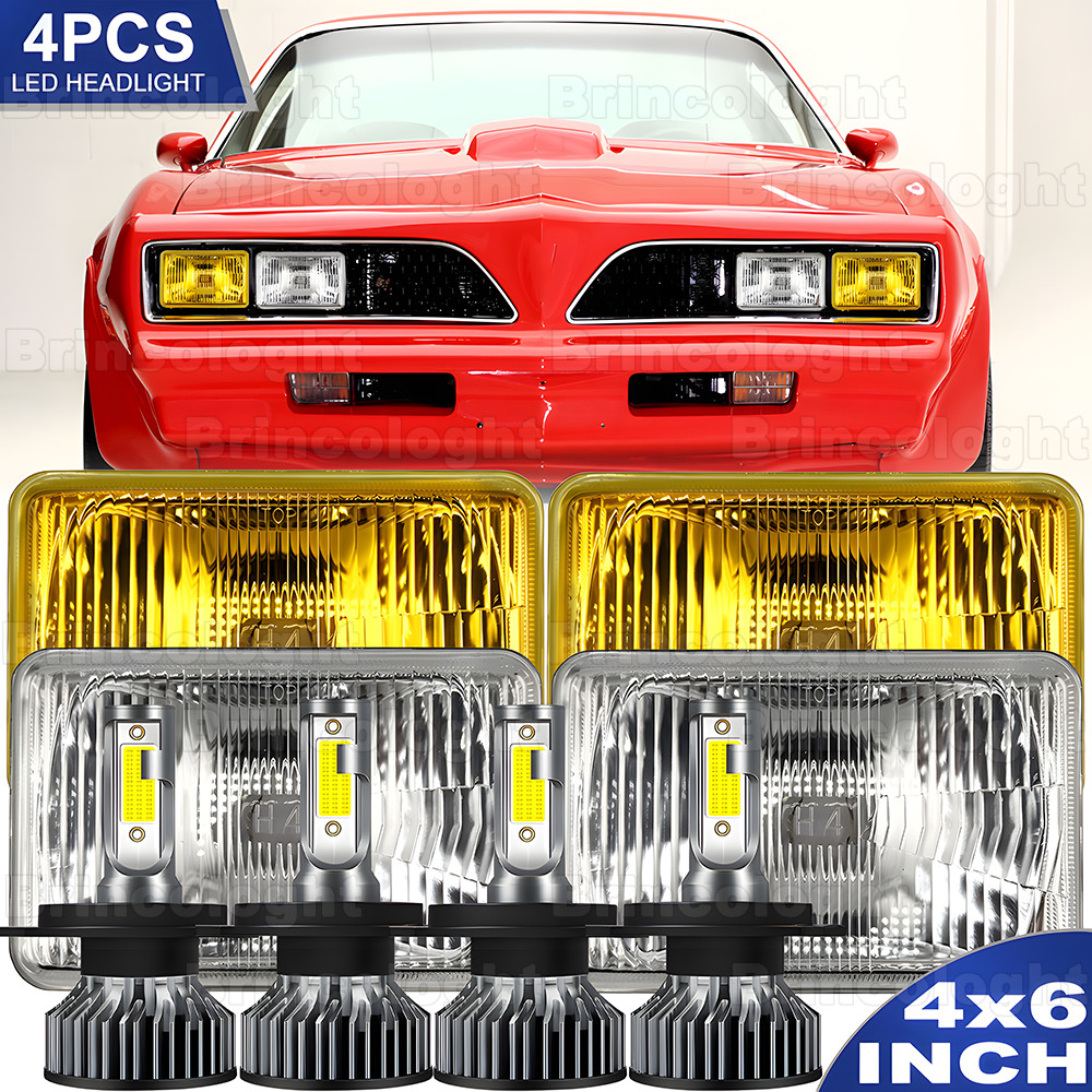 4pcs For 1977-1981 Pontia Firebird Trans AM 4x6\