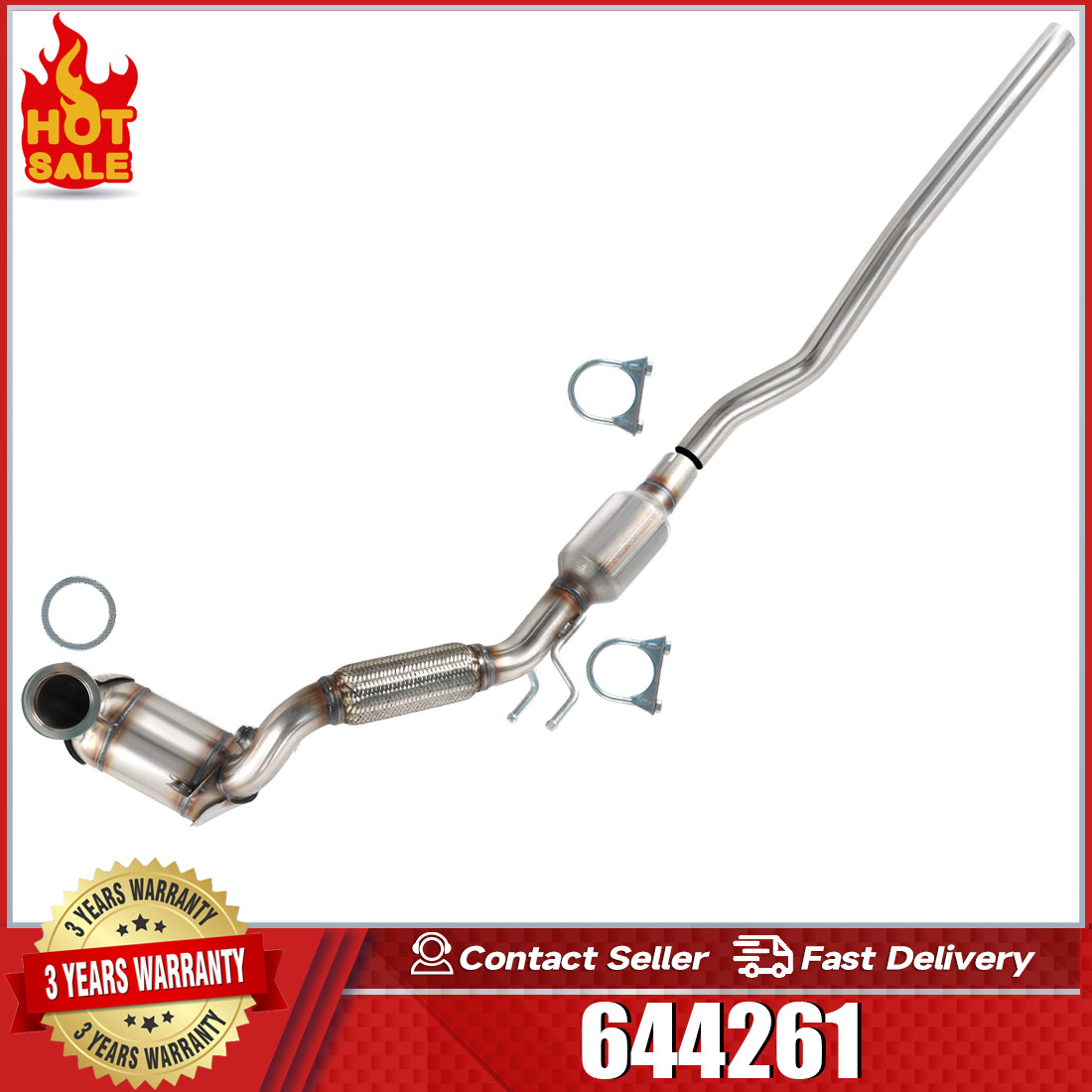 For 2018-2024 Volkswagen Tiguan 2.0L AWD Models Only Front Catalytic Converter