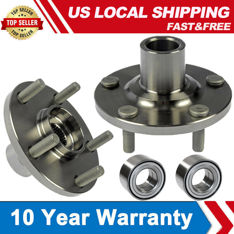 Pair 2 Front Wheel Hub and Bearing & Assembly For 2004-2010 Toyota Sienna E5