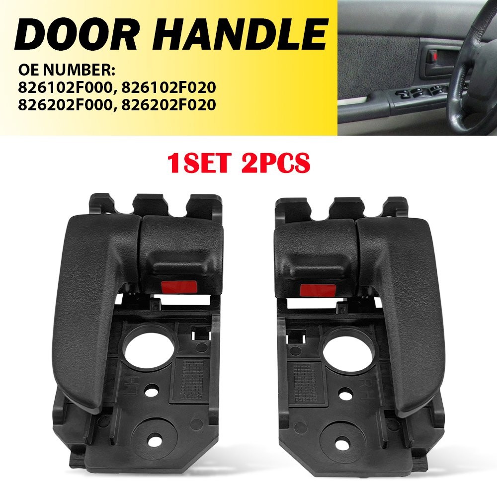 1-10X Black Interior Door Handle For 2004-2009 Kia Spectra Front or Rear RH+LH C