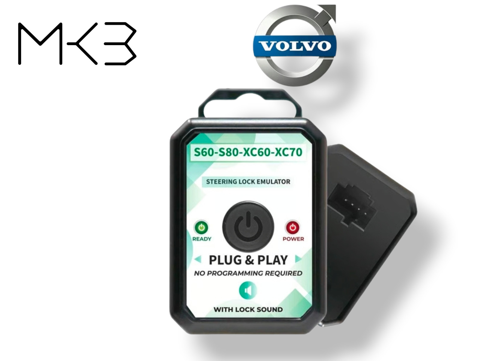 MK3 Volvo S60 S80 XC60 XC70 Steering Lock Emulator Simulator w/Lock Sound