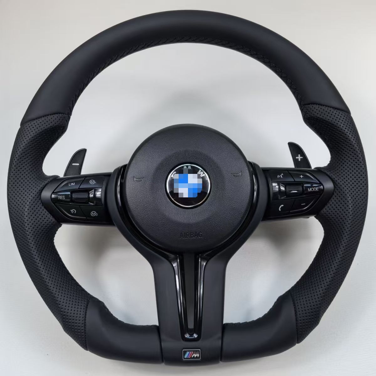 M Style Leather Steering Wheel For BMW F10 F11 F18 F06 F12 F07 F01 F02 F03 M5 M6