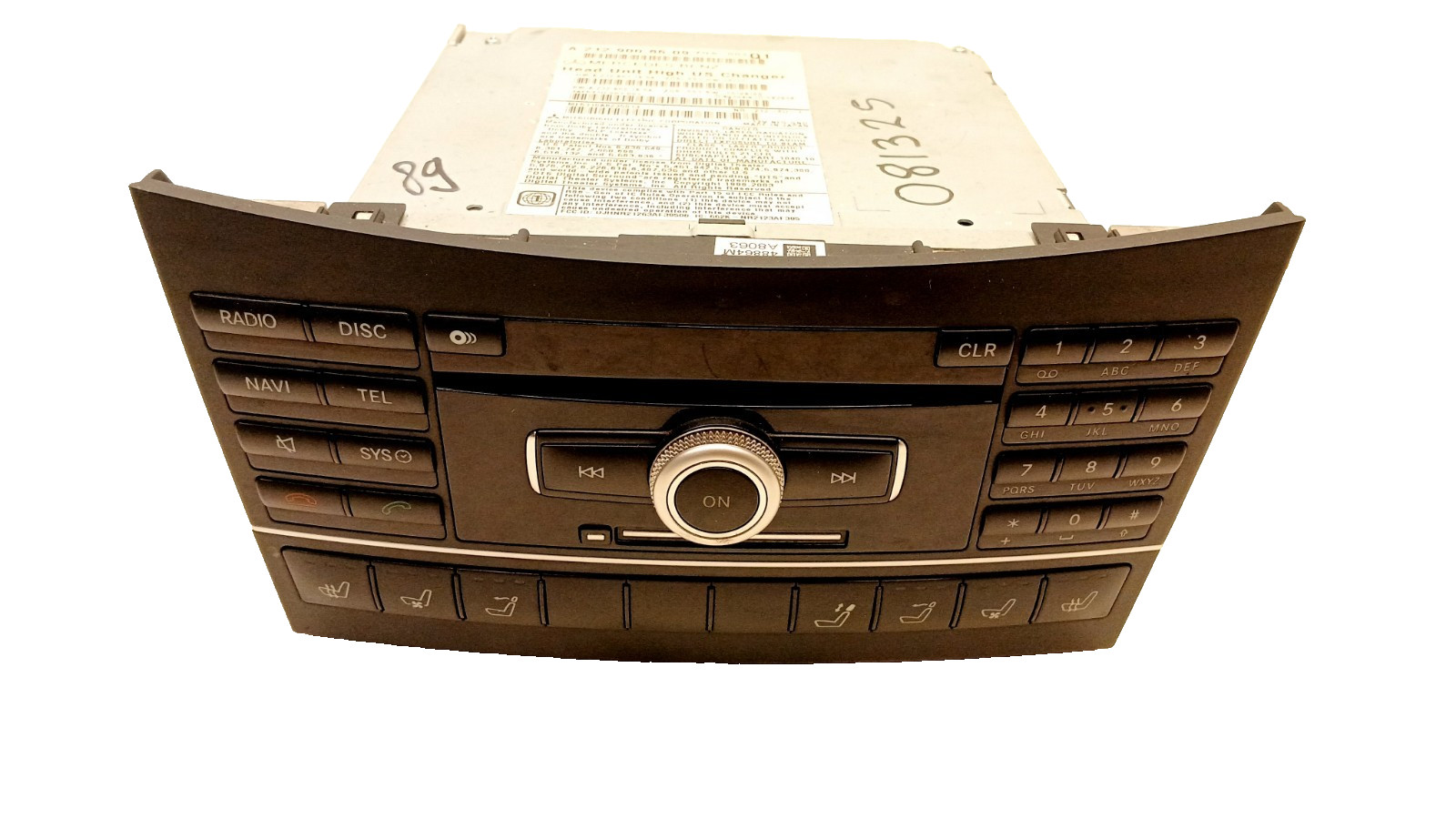 10-11 Mercedes A207 C207 E350 E550 Radio CD Changer Control Unit Oem 081325