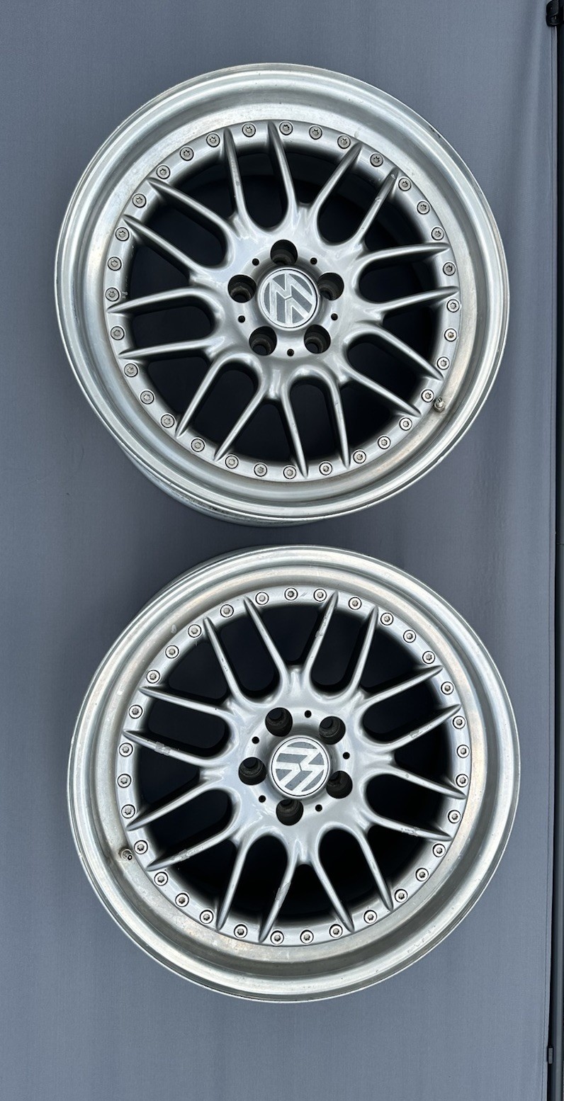 Rare Pair Carline Dynatech M1 3-Piece Modular Wheels 17